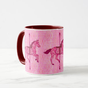 Karussell-Pferd - Fuchsien-Rosa Tasse