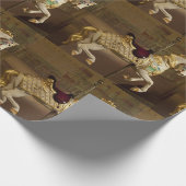 Karussell-Pferd Geschenkpapier (Ecke)