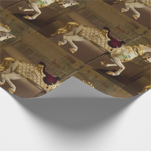 Karussell-Pferd Geschenkpapier (Ecke)