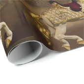 Karussell-Pferd Geschenkpapier (Rolleneckpunkt)