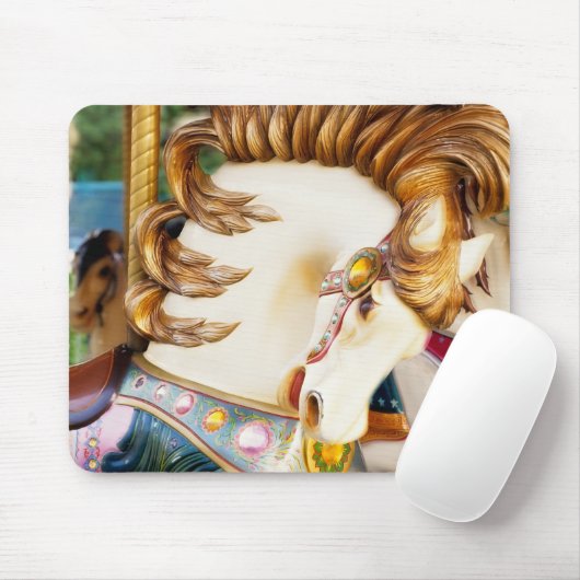 Karussell-Pferd Mousepad (Mit Mouse)