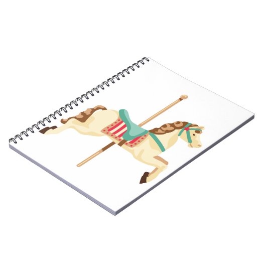 Karussell-Pferd Notizblock (Linke Seite)