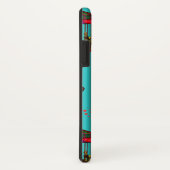 Karussell Pferde auf blau Case-Mate iPhone Hülle (Hinten/Rechts)