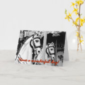 Karussell Pferde Karte (Gelbe Blume)