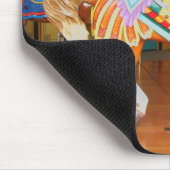 Karussell-Pferde Mousepad (Ecke)