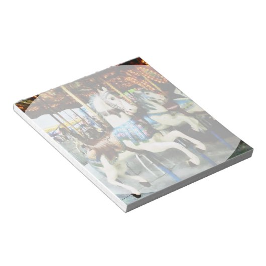 Karussell Pferde Notizblock (angewinkelt)