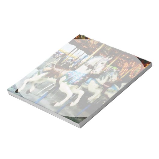 Karussell Pferde Notizblock (Rotiert)