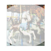 Karussell Pferde Notizblock (Vorderseite)