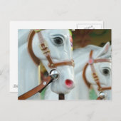 Karussell Pferde Postkarte (Vorne/Hinten)