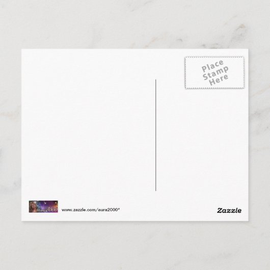 Karussell Pferde Postkarte (Rückseite)