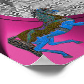 Karussell Pferde Rahmen Ihre eigenen Fotos erstell Poster (Ecke)