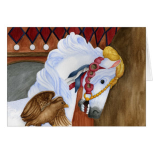 Karussell-Pferdekarte