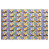 Karussell-PferdeVolkskunst-Gewebe Stoff (Fat Quarter (45,7 x 55,9 cm))
