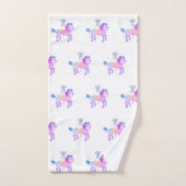 Karussell-Pony-Badetuch-Set Badhandtuch Set (Handtuch)