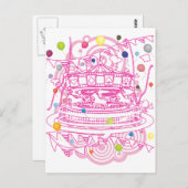 Karussell Postkarte (Vorne/Hinten)