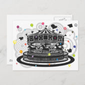 Karussell Postkarte (Vorne/Hinten)