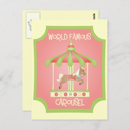 Karussell Postkarte (Vorne/Hinten)