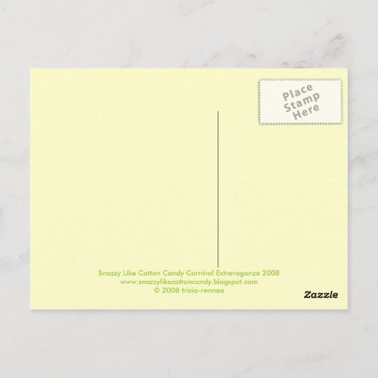 Karussell Postkarte (Rückseite)