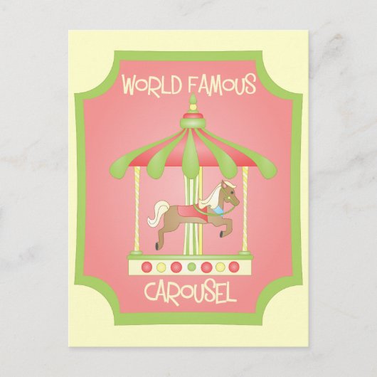 Karussell Postkarte (Vorderseite)