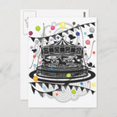 Karussell Postkarte (Vorne/Hinten)