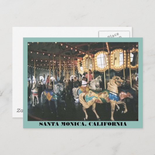 Karussell Postkarte (Vorne/Hinten)