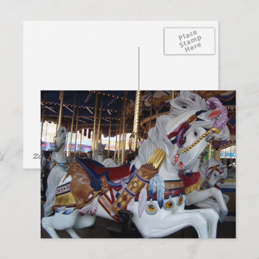 Karussell Postkarte 1 (Vorne/Hinten)