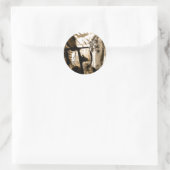 Karussell Runder Aufkleber (Tasche)