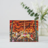 Karussell-Schlauch-Design Postkarte (Stehend Vorderseite)