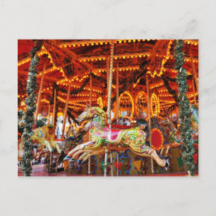 Karussell-Schlauch-Design Postkarte