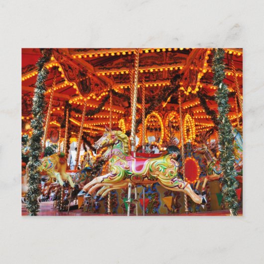 Karussell-Schlauch-Design Postkarte (Vorderseite)