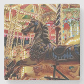 Karussell Steinuntersetzer (Vorderseite)