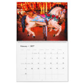 Karussell-Tiere Bunt & Hell Kalender (Feb 2027)