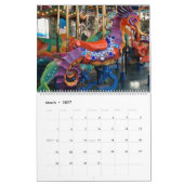 Karussell-Tiere Bunt & Hell Kalender (Mär 2027)