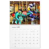 Karussell-Tiere Bunt & Hell Kalender (Jan 2027)