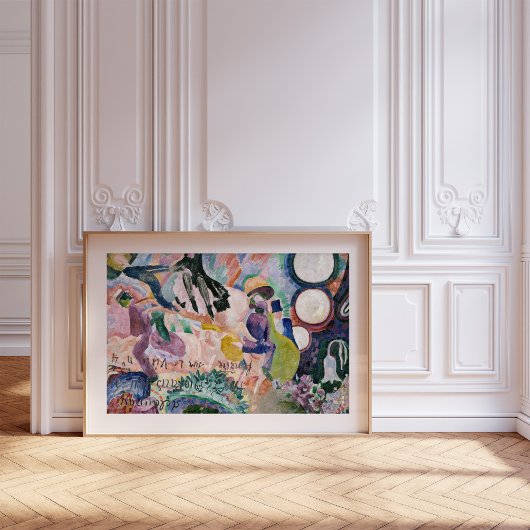 Karussell von Schweinen | Robert Delaunay Poster