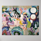 Karussell von Schweinen | Robert Delaunay Poster (Vorne)