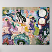 Karussell von Schweinen | Robert Delaunay Poster (Vorne)