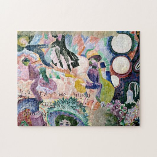 Karussell von Schweinen | Robert Delaunay Puzzle (Horizontal)