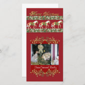 Karussell Weihnachtskarte Feiertagskarte (Vorne/Hinten)