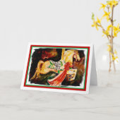 Karussell-Weihnachtskarte Karte (Gelbe Blume)