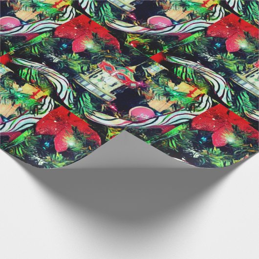 Karussell Weihnachtsschmuck Weihnachtswrapping Pap Geschenkpapier (Ecke)