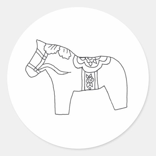 Karussellaufkleber Runder Aufkleber (Vorderseite)