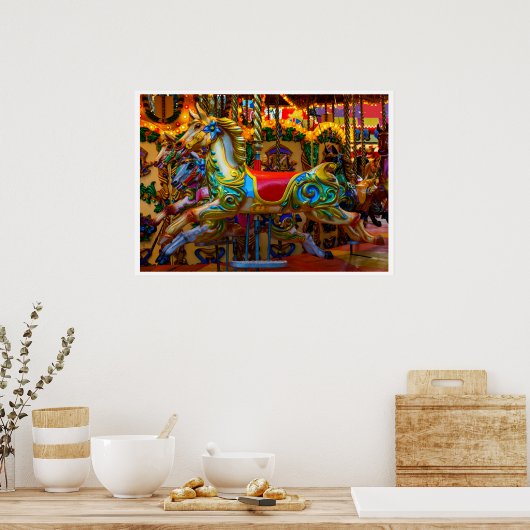 Karusselle Pferde - SRF Poster (Küche)