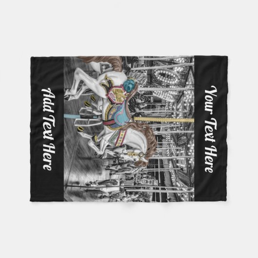 Karussellfotografie Fleecedecke (Vorderseite (Horizontal))