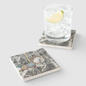 Karussellfotografie Steinuntersetzer (Seitenansicht)