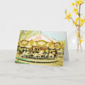 Karussellkarte Karte (Gelbe Blume)