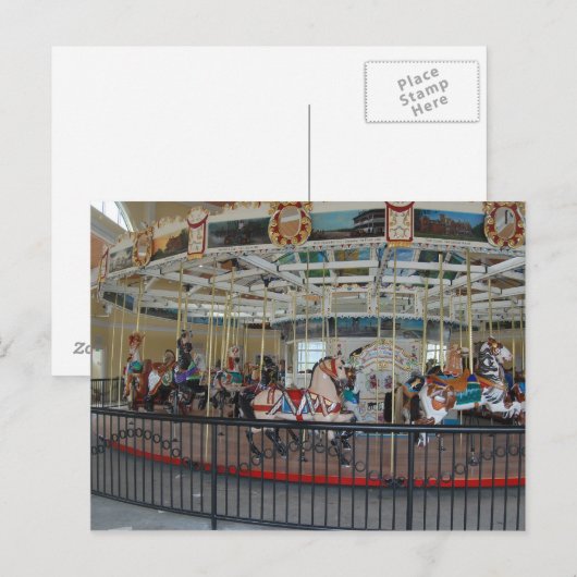 Karussellkarte Postkarte (Vorne/Hinten)