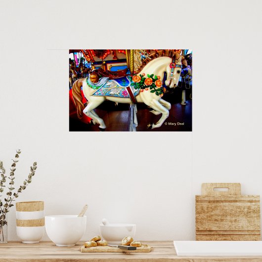 Karussellpferd - 1 poster (Küche)