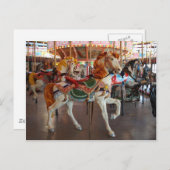 Karussellpferd,2 Postkarte (Vorne/Hinten)
