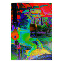 [Karussellpferd] farbenfroh - Jede Okcaderkarte